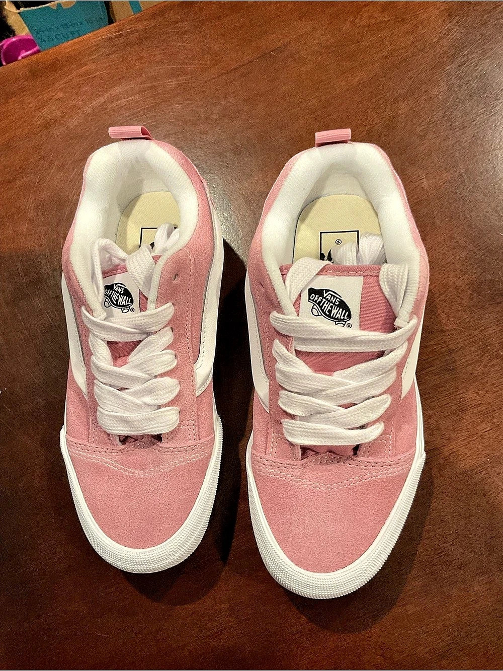 Vans Knu Skool Sneakers Pink & White Like New